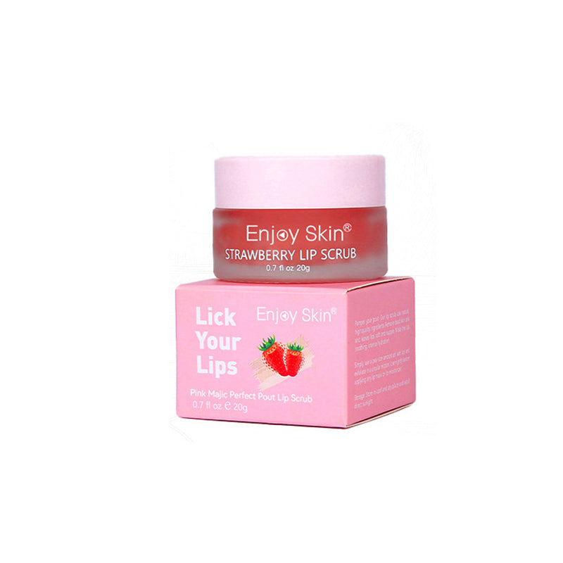 New updatse strawberry Lip Scrub Vegan Exfoliating Envase Para Sugar Pink Lip Scrub eprolo