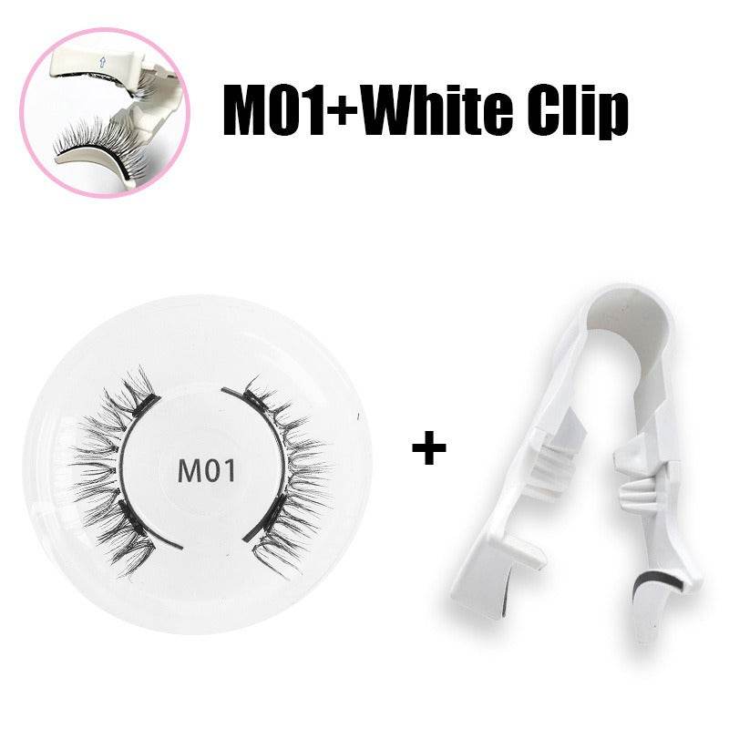 Magnetic false eyelashes set one pair magnetic false eyelashes natural thick and long false eyelashes quantum eyelashes - Afrotix