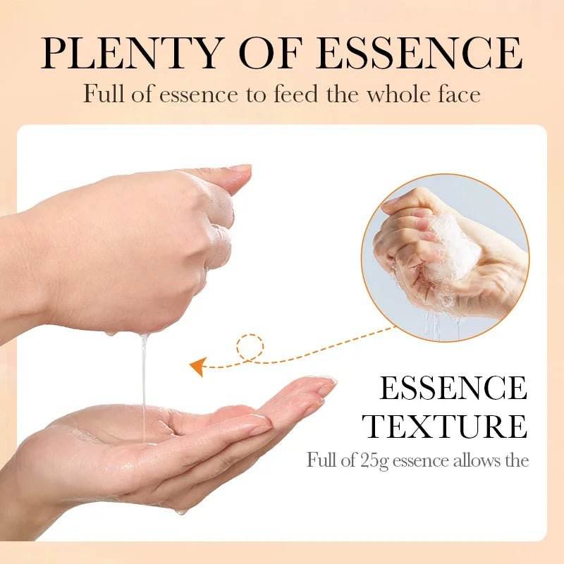 10pcs Vitamine C Masque Visage Soin du visage Hydratant - Afrotix