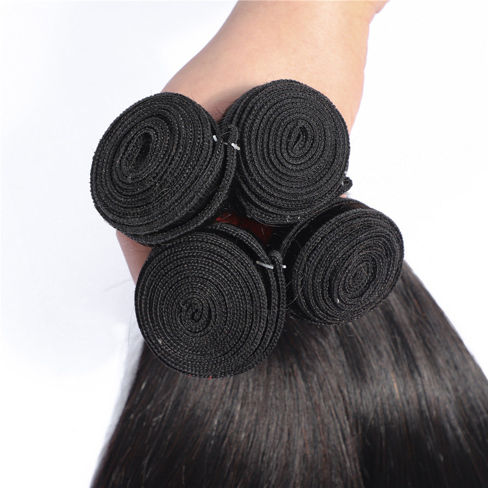 European And American Wigs, Real Hair Weaves, Natural Color, Smooth Hair Weaves Afrotix