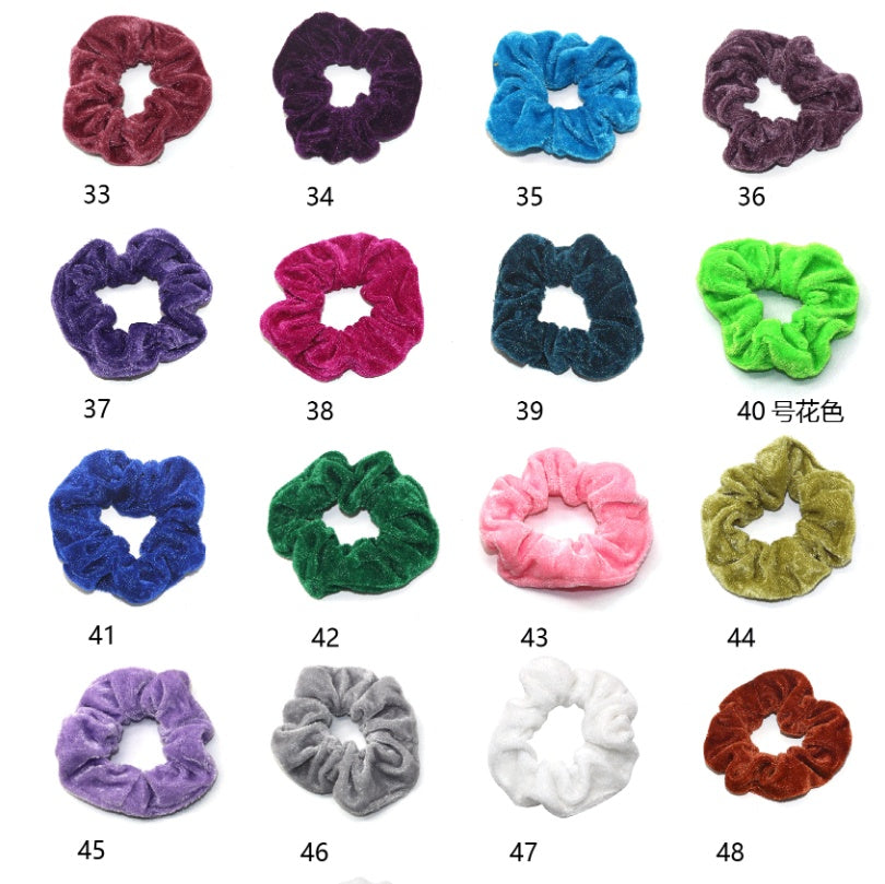 50 Pcs Gold velvet hair ring eprolo