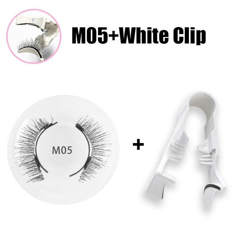 Magnetic false eyelashes set one pair magnetic false eyelashes natural thick and long false eyelashes quantum eyelashes - Afrotix