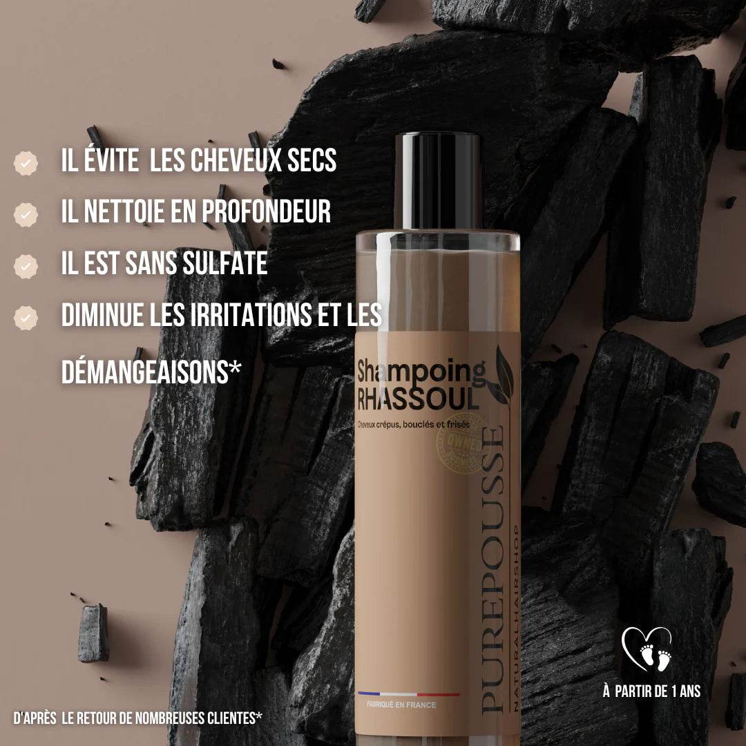 Shampoing Rhassoul 250 ml – - Afrotix