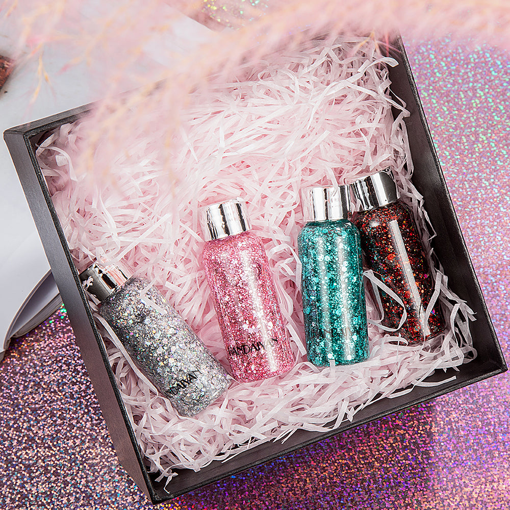 HANDAIYAN Mermaid Scales Face Body Sequined Body Lotion Sequins Eyeshadow Bright Polarized Stage Makeup eprolo