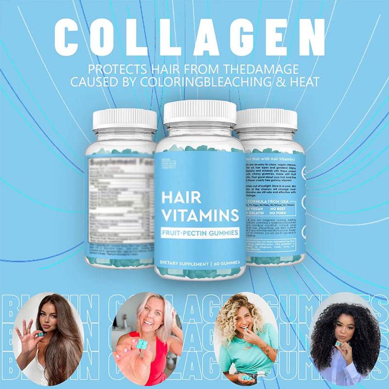 Hair gummies with biotin growth - Afrotix