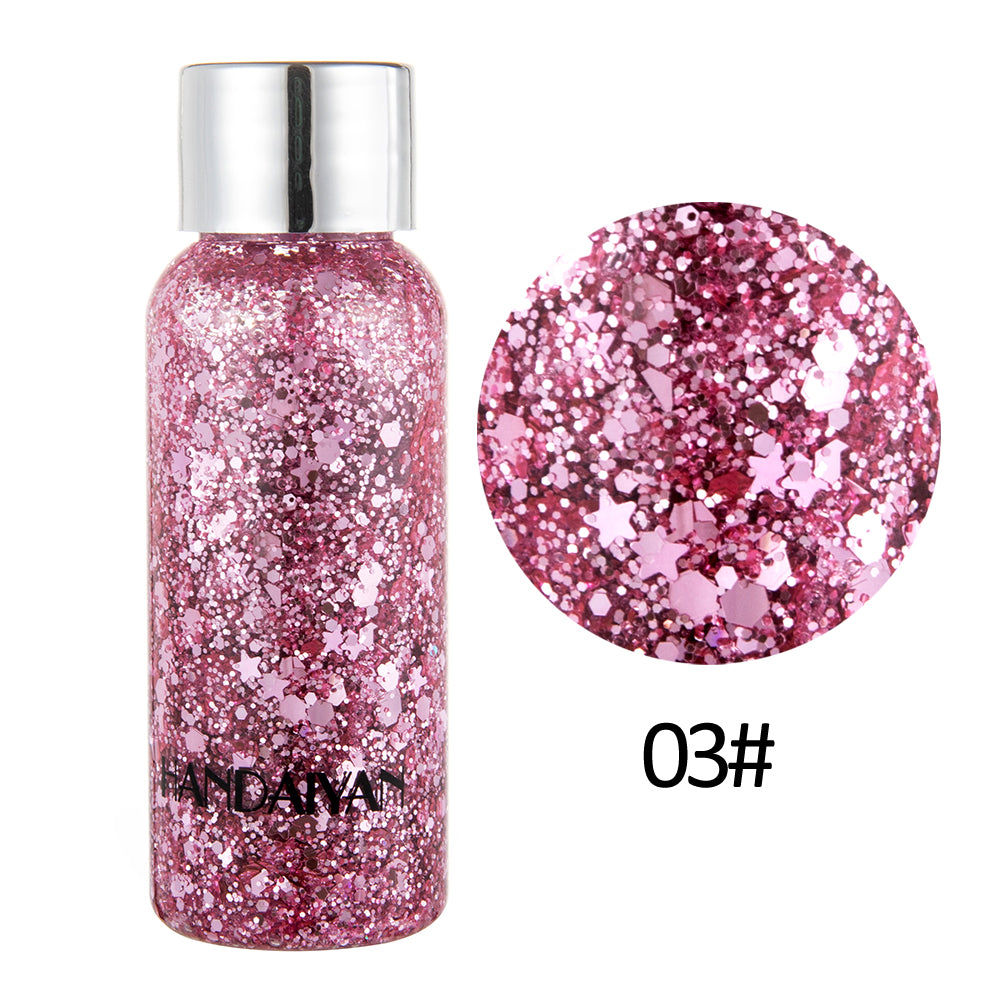 HANDAIYAN Mermaid Scales Face Body Sequined Body Lotion Sequins Eyeshadow Bright Polarized Stage Makeup eprolo