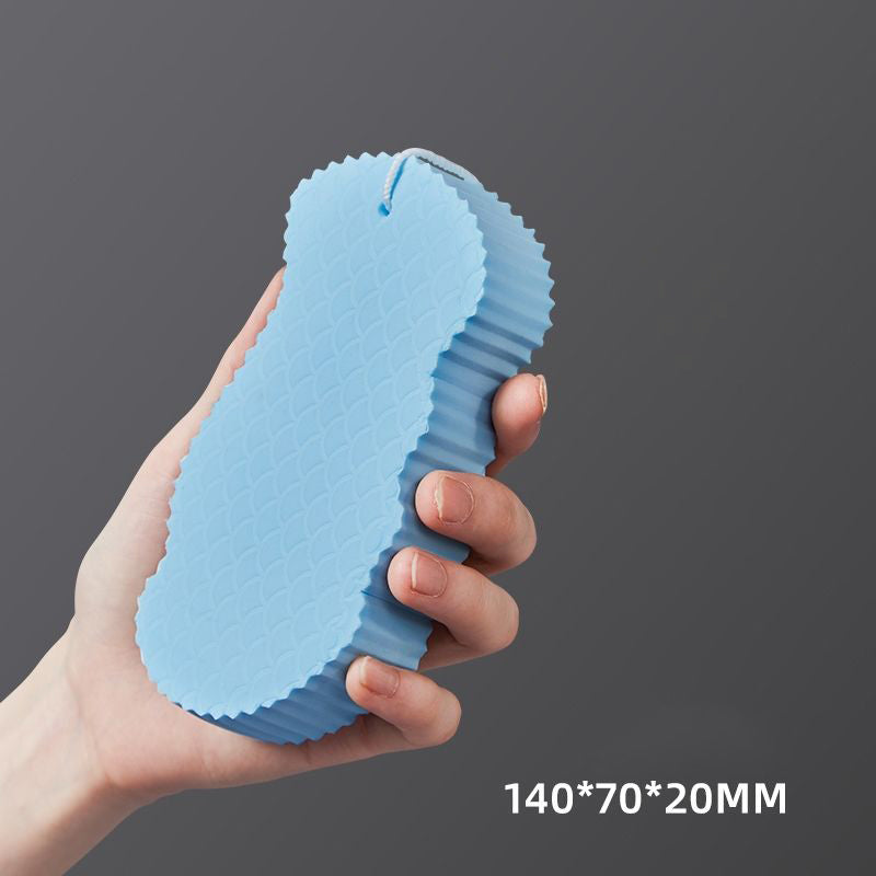 Rubbing Mud Sponge Fish Scale Pattern 3D Sponge Bath Artifact Does Not Hurt The Skin Baby Bath Sponge Bath Brush eprolo