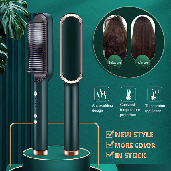 New 2 In 1 Lisseur à cheveux professionnel – Chauffe rapide & anti-brûlure