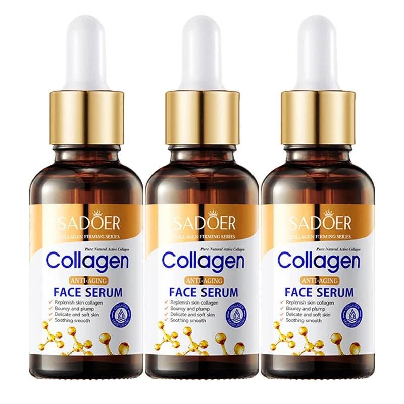 3PCS Collagen Face Serum – Hydratation & Fermeté - Afrotix