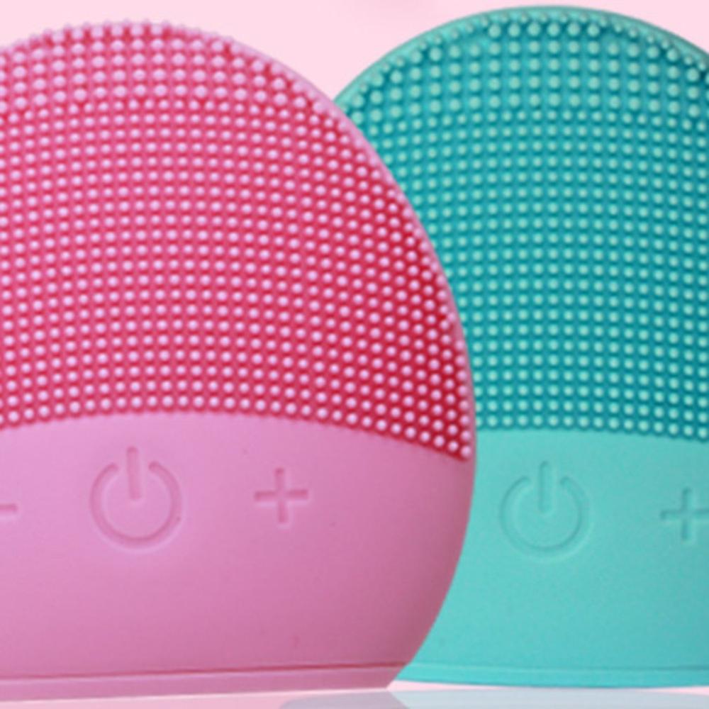USB Facial Cleansing Brush Sonic Vibration Mini Face Cleaner Silicone Deep Pore Cleaning Electric Waterproof Massage eprolo