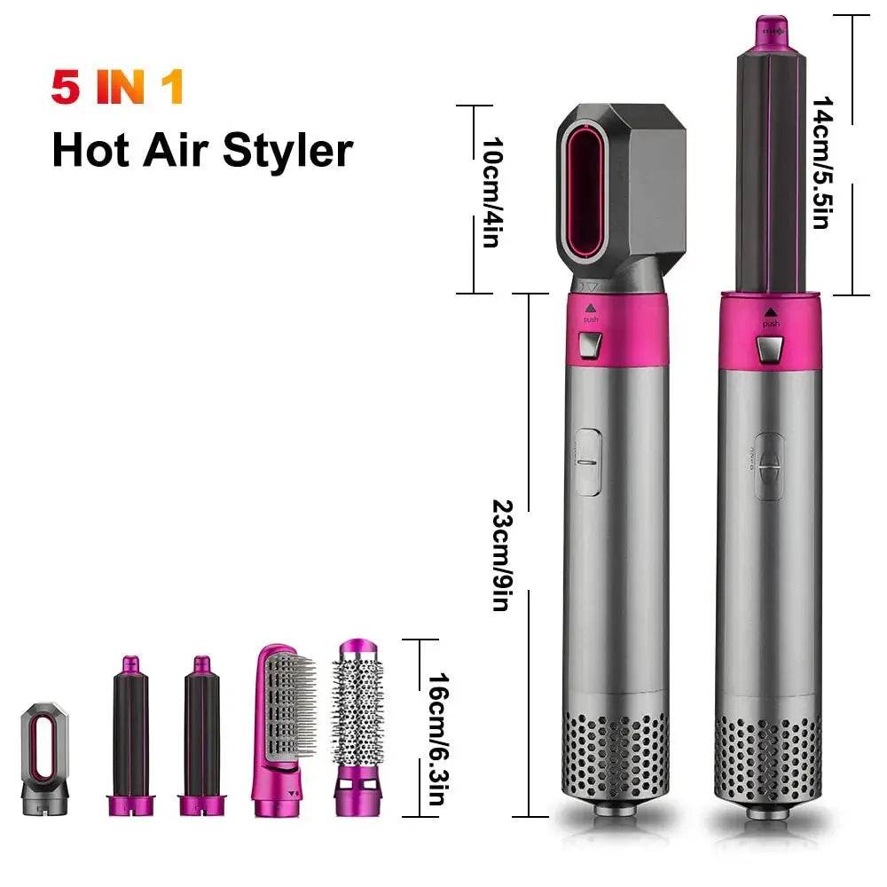 5 In 1 Hair Dryer Auto Curling Iron / Fer à friser automatique pour sèche-cheveux 5 en 1 - Afrotix