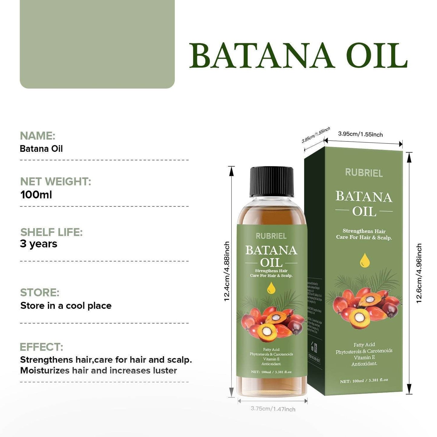 BATANA - Huile essentielle de soin capillaire hydratante et réparatrice - Afrotix