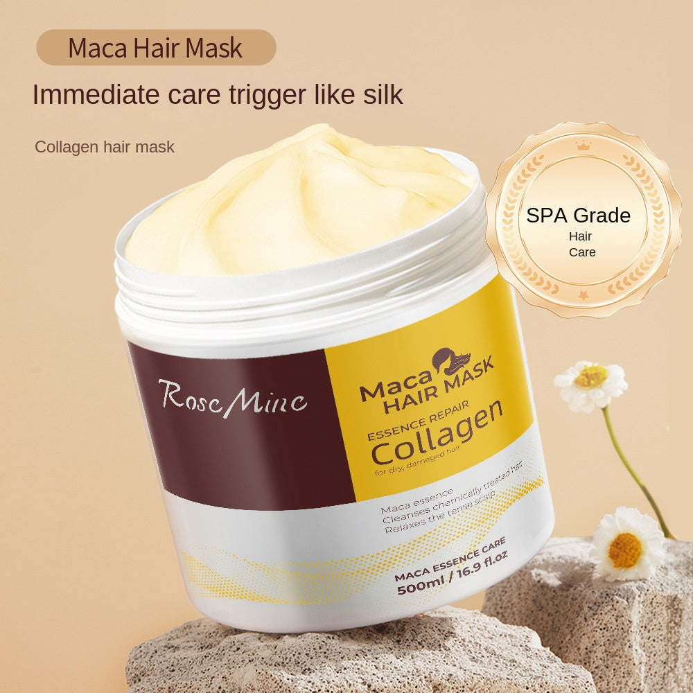 Masque capillaire aux protéines de collagène pour cheveux rêches et crépus 500ML