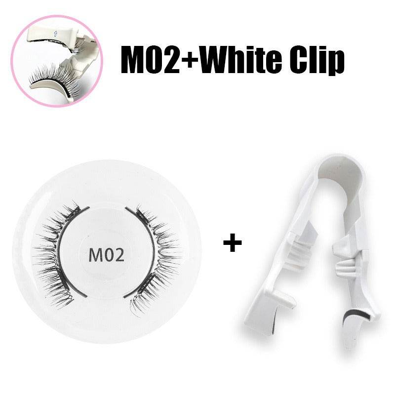 Magnetic false eyelashes set one pair magnetic false eyelashes natural thick and long false eyelashes quantum eyelashes - Afrotix