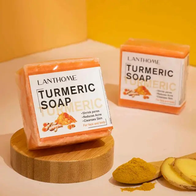 Turmeric Soap Face Cleansing Anti Acne - Afrotix