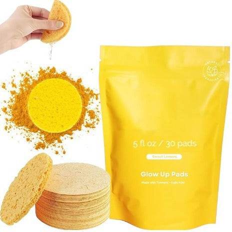 Tampon nettoyant au curcuma comprimé - Curcuma & Acide Kojique - Afrotix