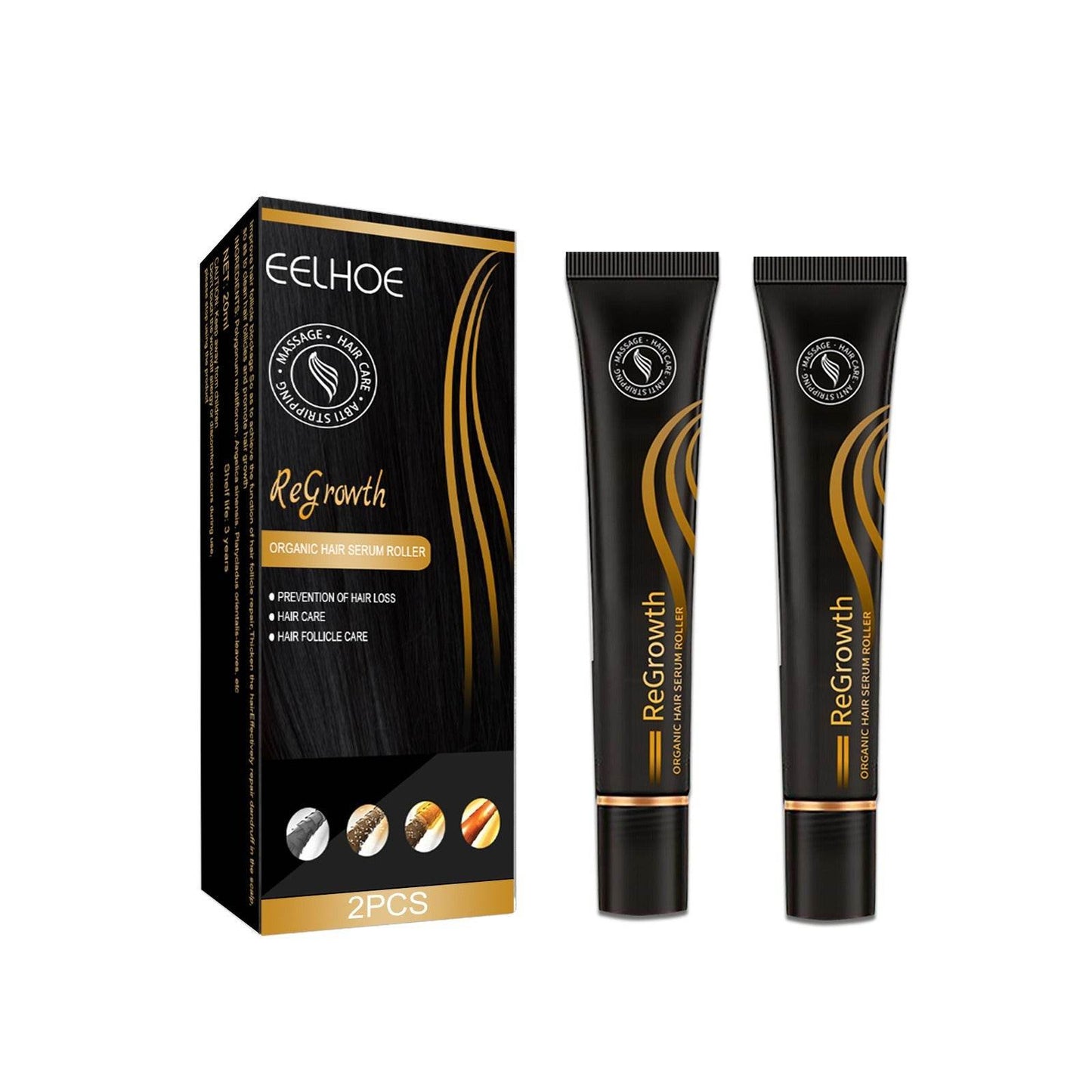 EELHOE Ball Bearing Dense Hair Essential Oil Thick Sparse Hair Bead Massage Scalp Care Fluid To Prevent The Loss Of Essential Oil - Afrotix