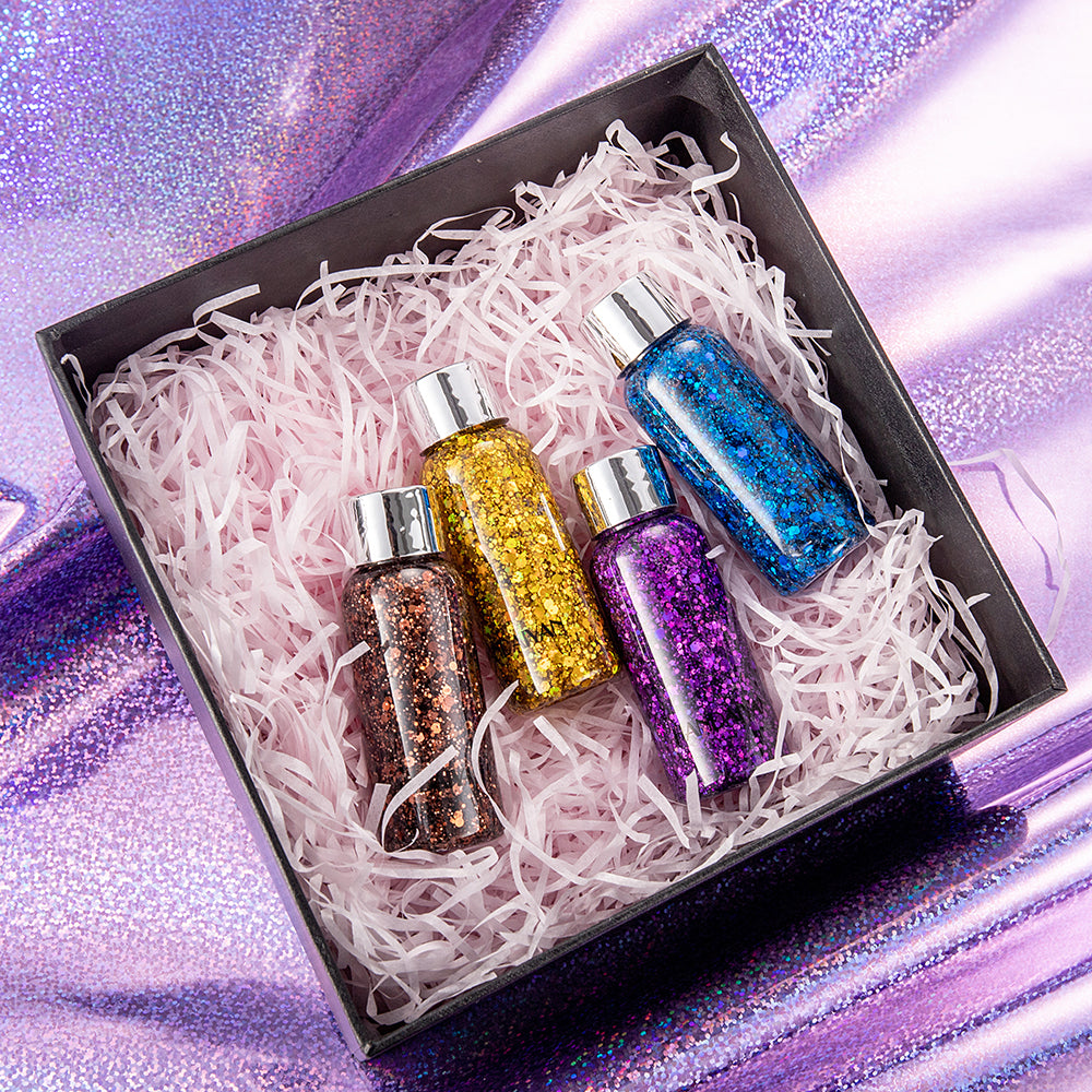 HANDAIYAN Mermaid Scales Face Body Sequined Body Lotion Sequins Eyeshadow Bright Polarized Stage Makeup eprolo