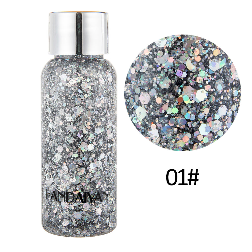 HANDAIYAN Mermaid Scales Face Body Sequined Body Lotion Sequins Eyeshadow Bright Polarized Stage Makeup eprolo