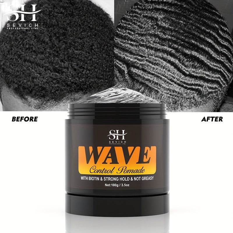 Kit de Pomade Wave pour Hommes Sevich - Ensemble de 3 pièces - Afrotix