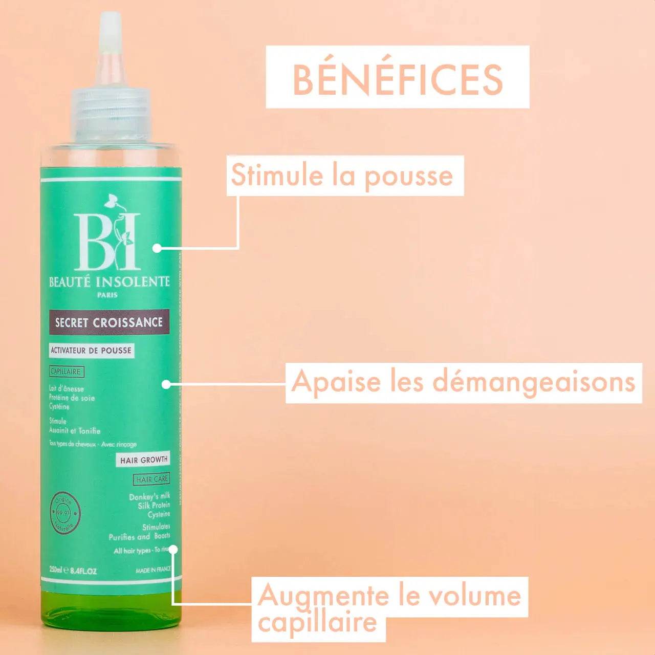 ACTIVATEUR DE POUSSE 250ML I 99,9% d'origine naturelle - Afrotix