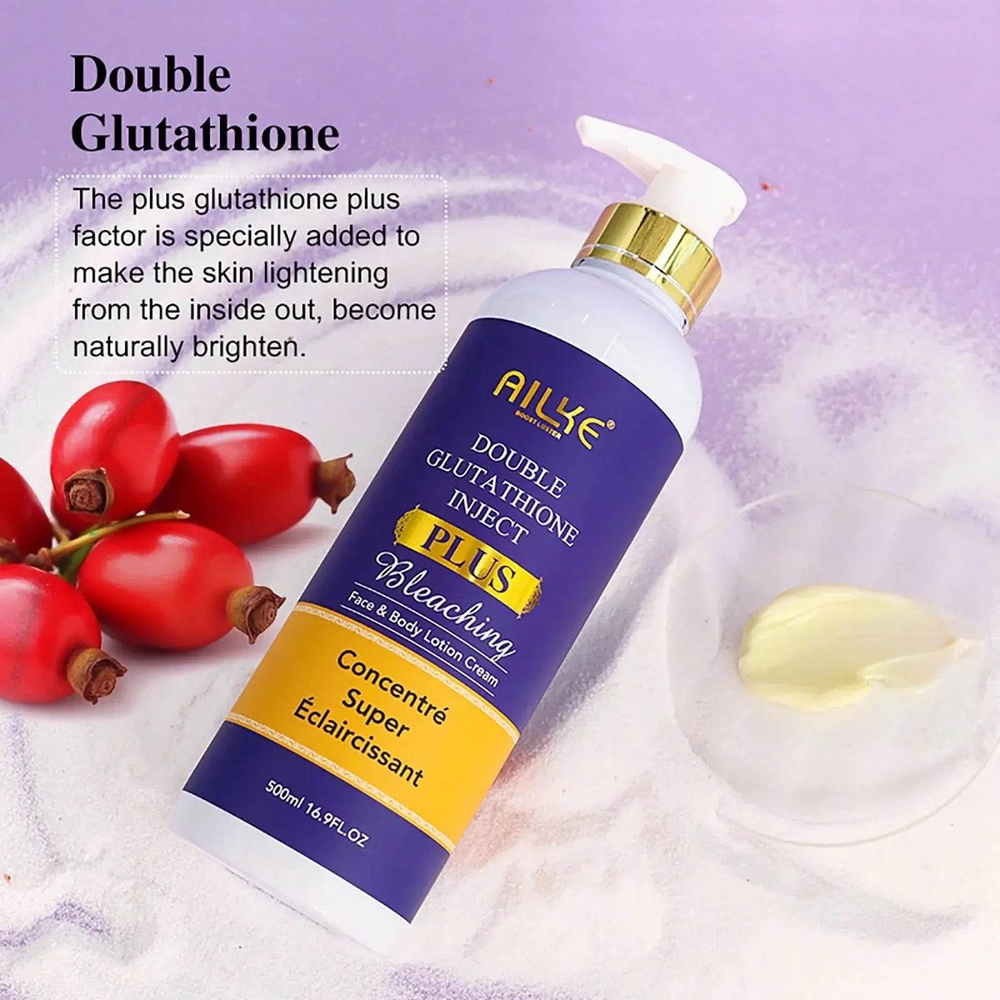 AILKE Glutathione Bleaching Cream, Advanced Lightning Lotion, - Afrotix