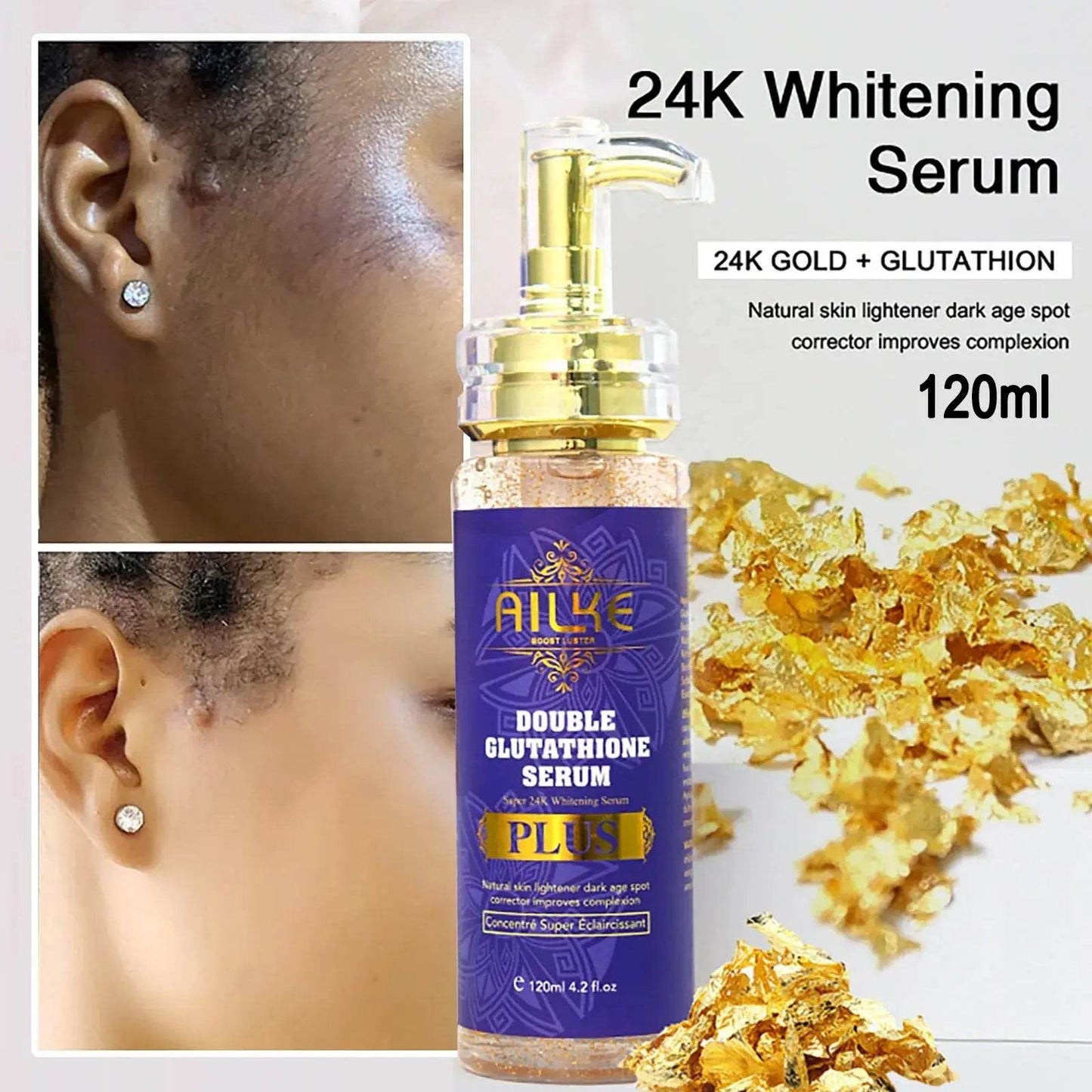 AILKE Glutathione Bleaching Cream, Advanced Lightning Lotion, - Afrotix