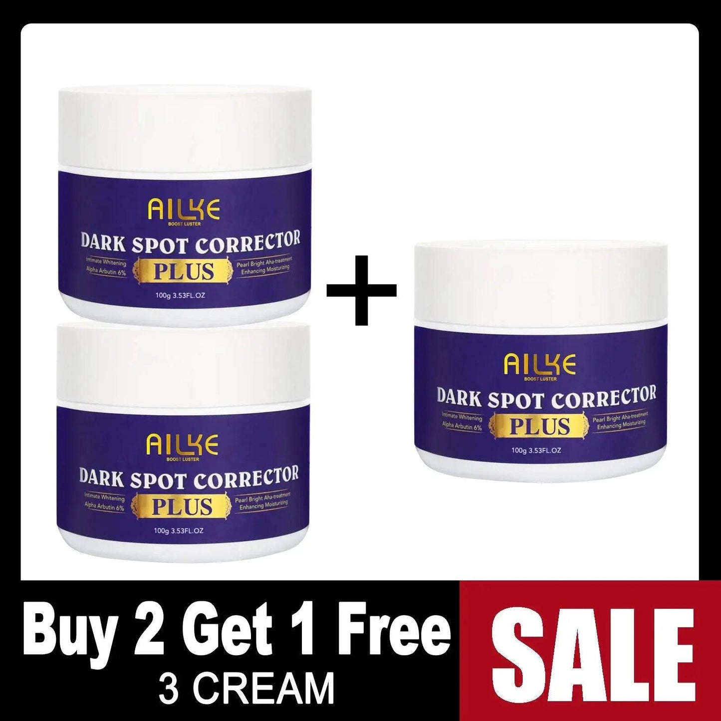 AILKE Glutathione Bleaching Cream, Advanced Lightning Lotion, - Afrotix