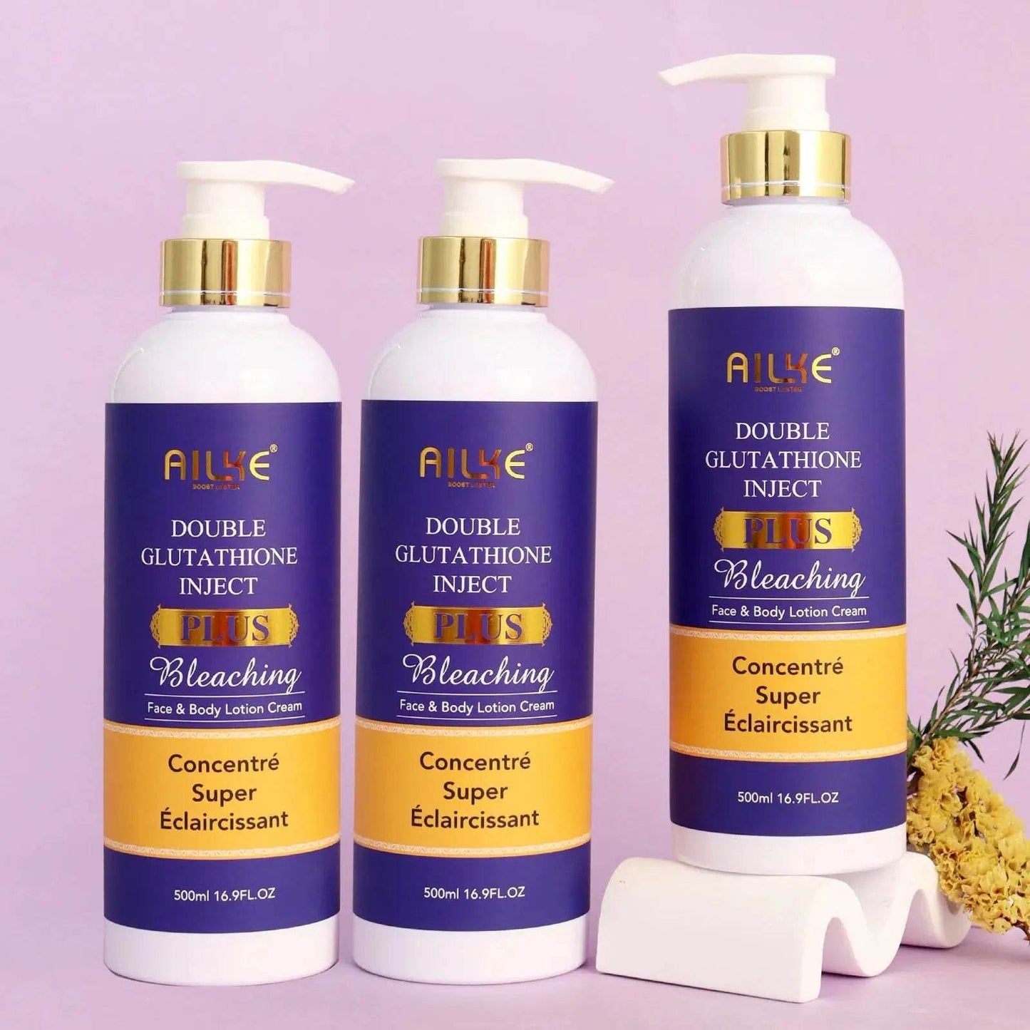 AILKE Glutathione Bleaching Cream, Advanced Lightning Lotion, - Afrotix