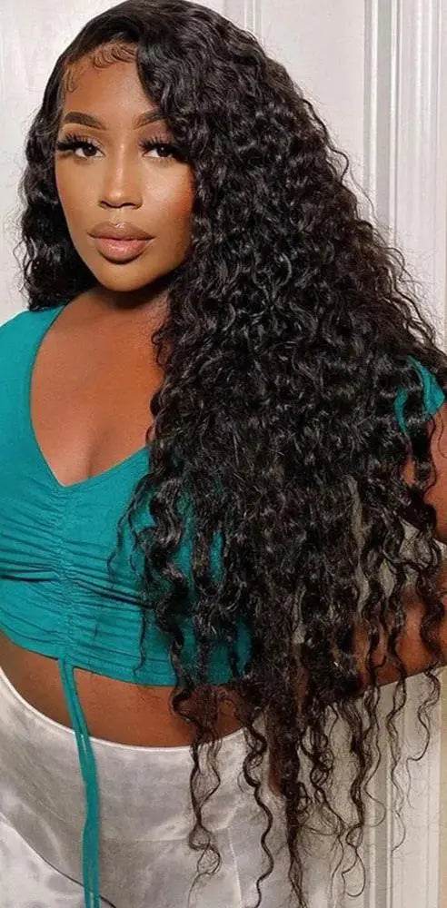 Air Mesh Cap Glueless Headgear Water Wave Wig Human Hair - Afrotix