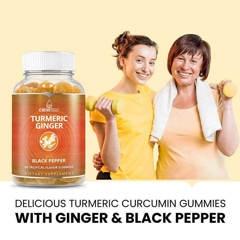 Gummies à la Curcumine et au Poivre Noir - Afrotix