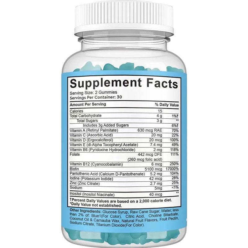 Hair gummies with biotin growth - Afrotix