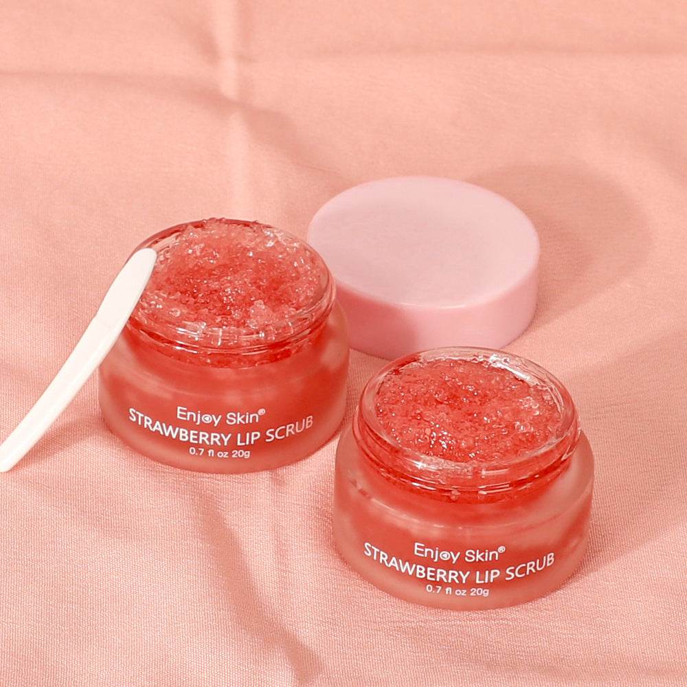 Strawberry Lip Scrub Vegan Exfoliating Envase Para Sugar Pink Lip Scrub - Afrotix