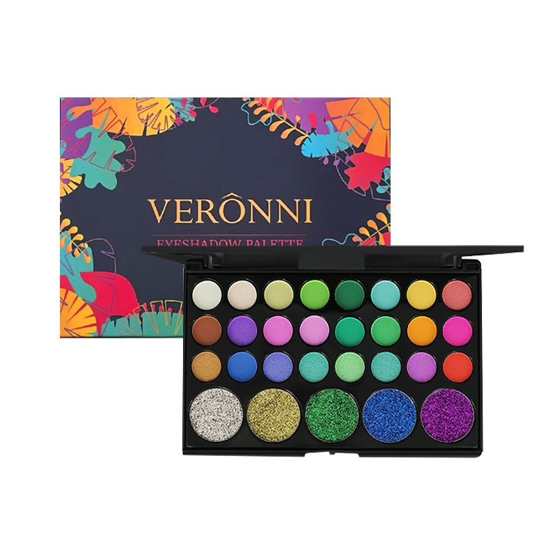 VERONNI 29-color eyeshadow matte pearlescent earth-tone eyeshadow smoky makeup multi-color eyeshadow palette eprolo
