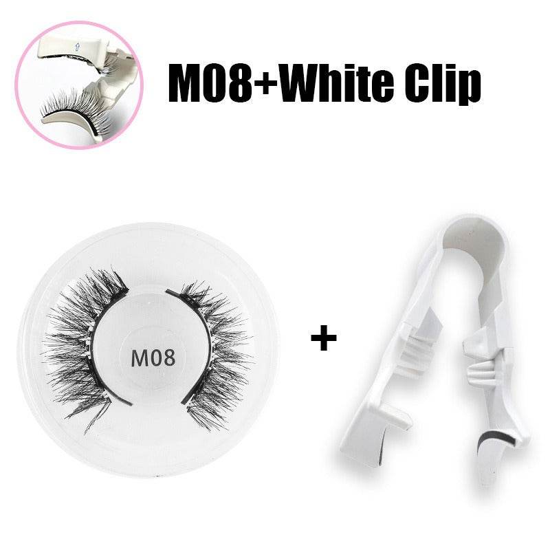 Magnetic false eyelashes set one pair magnetic false eyelashes natural thick and long false eyelashes quantum eyelashes - Afrotix
