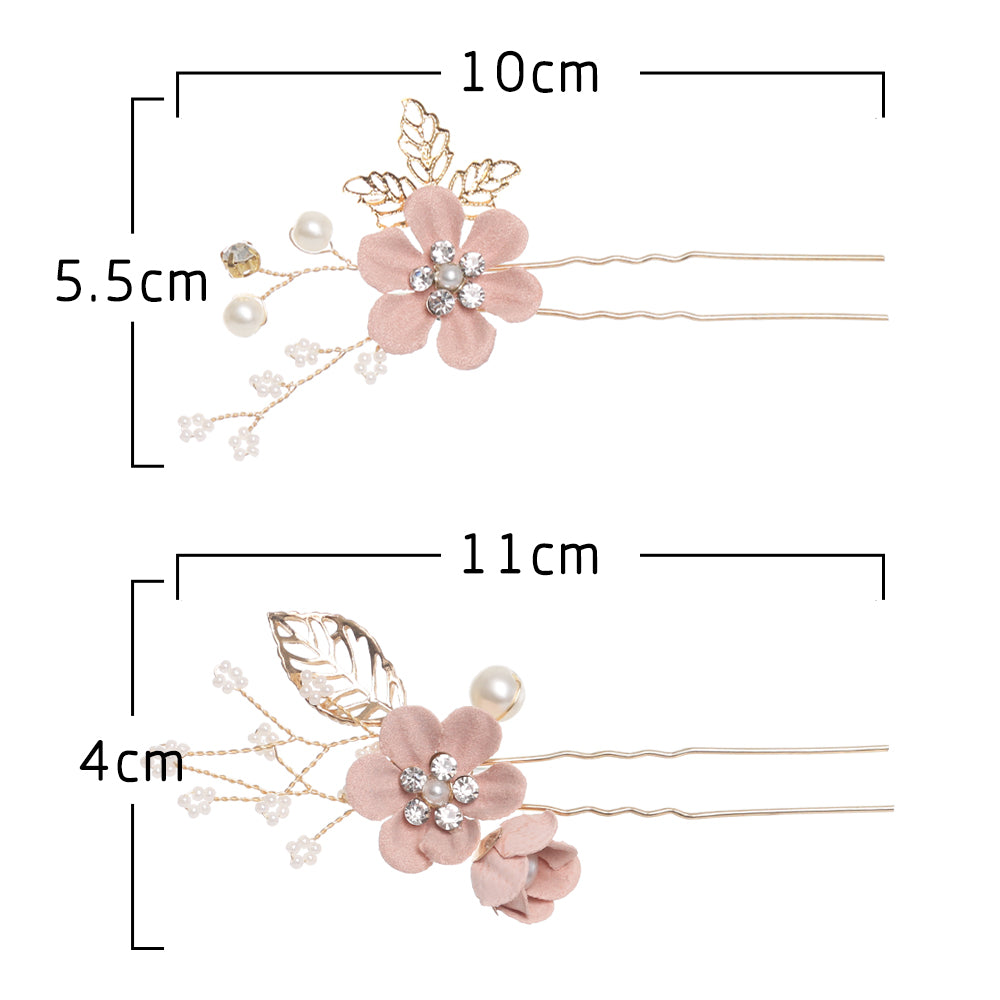 Peignes à cheveux de luxe à fleurs accessoires de cheveux de mariage, feuilles d'or,