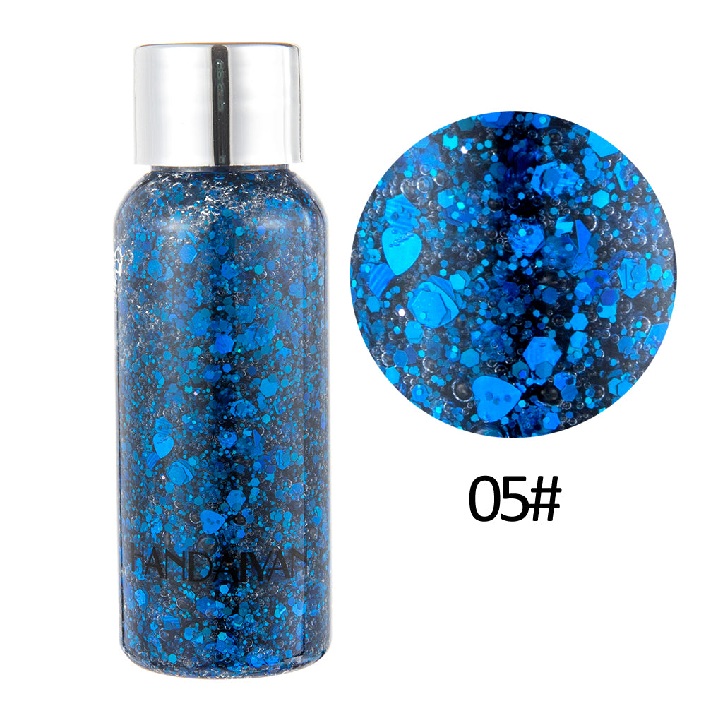 HANDAIYAN Mermaid Scales Face Body Sequined Body Lotion Sequins Eyeshadow Bright Polarized Stage Makeup eprolo