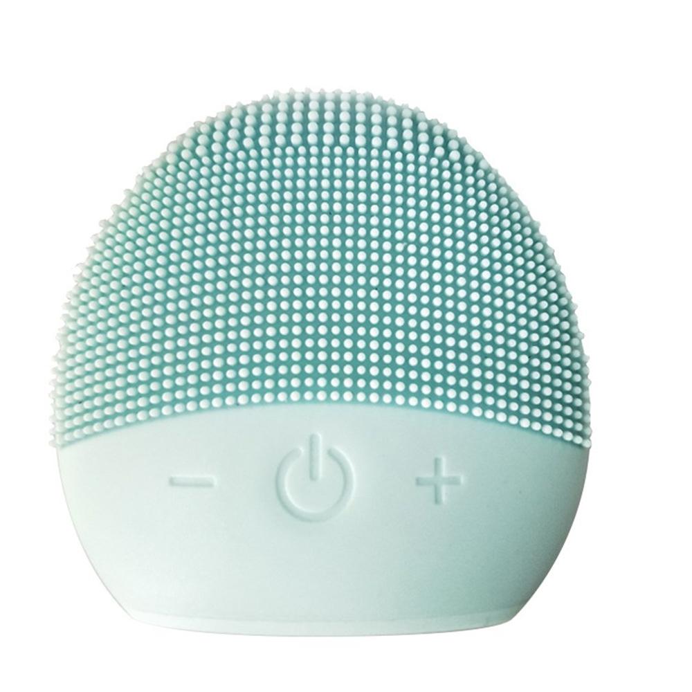 USB Facial Cleansing Brush Sonic Vibration Mini Face Cleaner Silicone Deep Pore Cleaning Electric Waterproof Massage eprolo