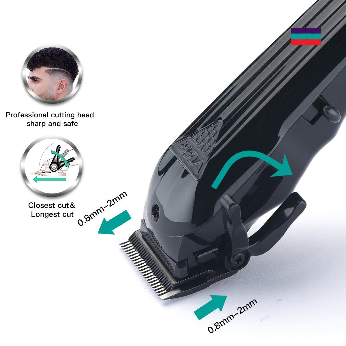 Electric Hair Clipper Fine Adjustment Gradual Change Electric Hair Salon Usb Rechargeable Household Electric Hair Clipper - Afrotix