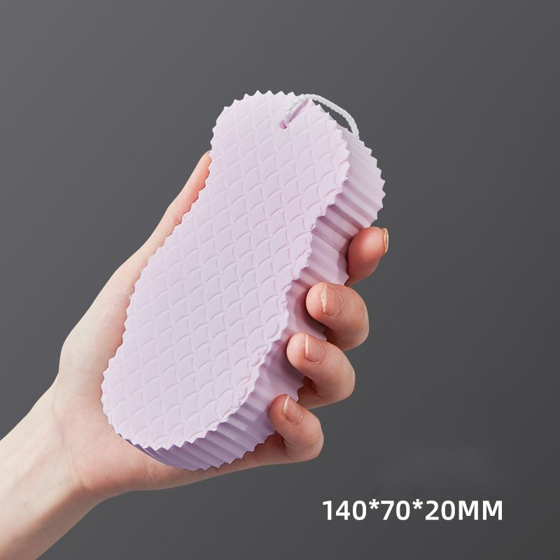 Rubbing Mud Sponge Fish Scale Pattern 3D Sponge Bath Artifact Does Not Hurt The Skin Baby Bath Sponge Bath Brush eprolo