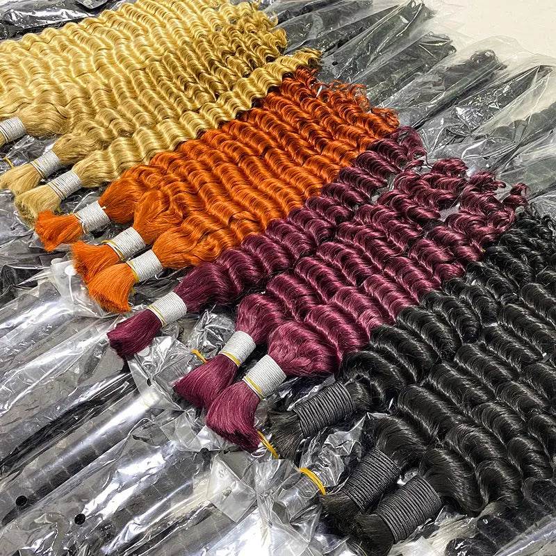 Deep Wave Real Hair Dirty Braid Boho Braids Wig Full Human Hair - Afrotix