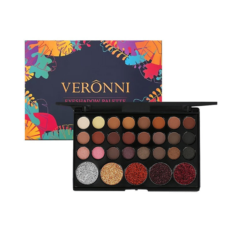 VERONNI 29-color eyeshadow matte pearlescent earth-tone eyeshadow smoky makeup multi-color eyeshadow palette eprolo