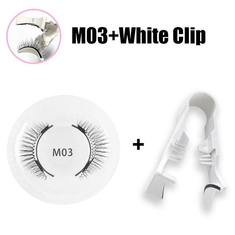 Magnetic false eyelashes set one pair magnetic false eyelashes natural thick and long false eyelashes quantum eyelashes - Afrotix