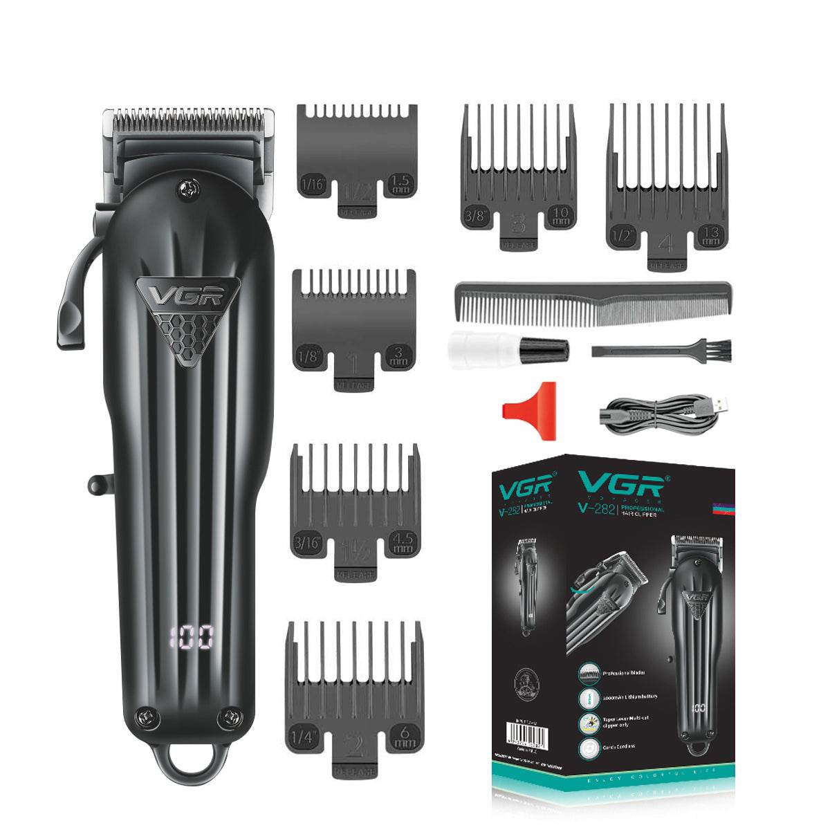 Electric Hair Clipper Fine Adjustment Gradual Change Electric Hair Salon Usb Rechargeable Household Electric Hair Clipper - Afrotix
