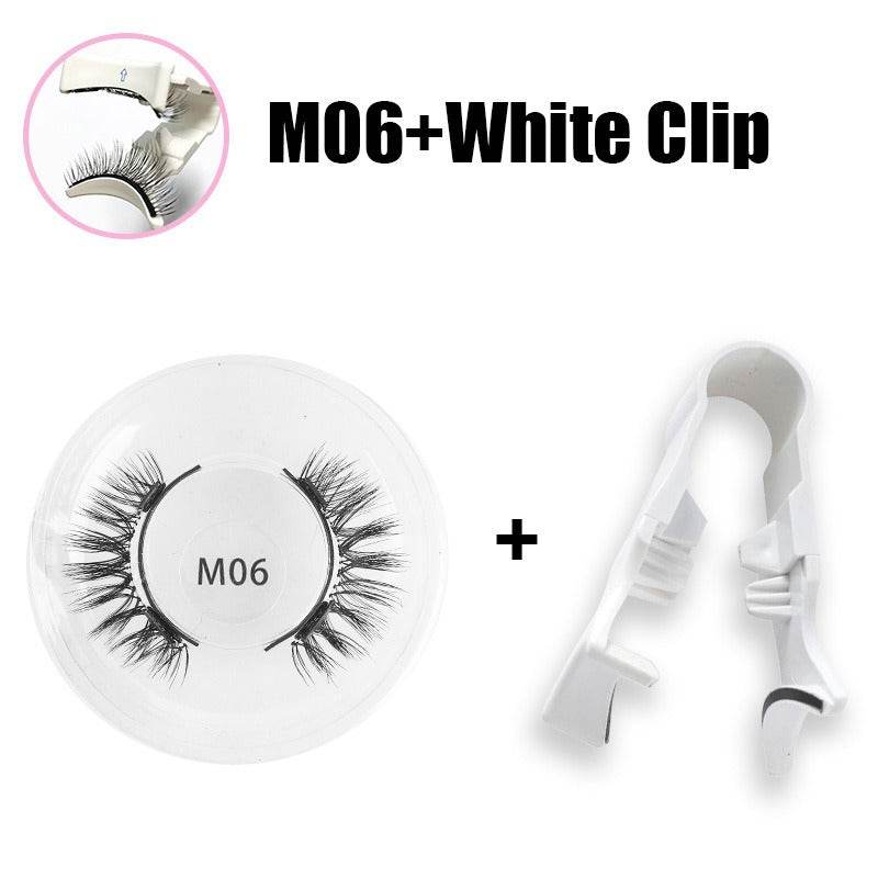 Magnetic false eyelashes set one pair magnetic false eyelashes natural thick and long false eyelashes quantum eyelashes - Afrotix
