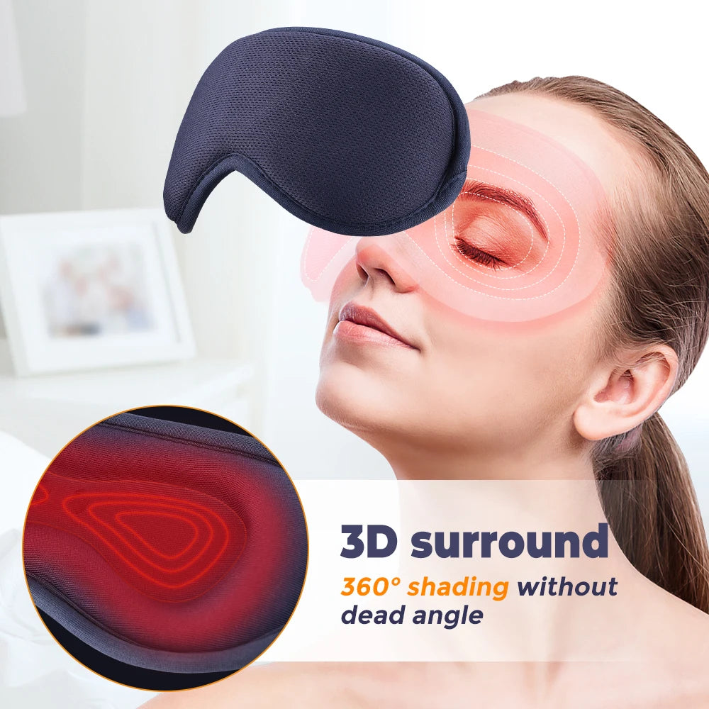 Electric Vibration Eye Massager Heated Eye Mask Wireless Relieve Eye Strain Dark Circles Dry Eye Fatigue Relief Sleeping Mask eprolo