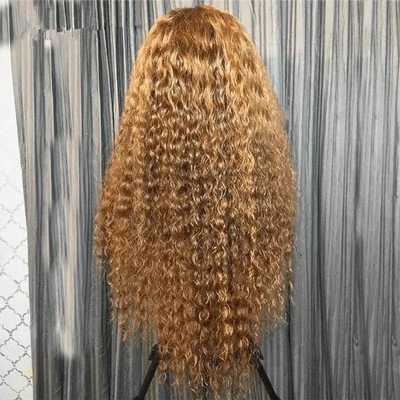 Front Lace Small Curly Wig Headgear 13*4 Mixed Human - Afrotix