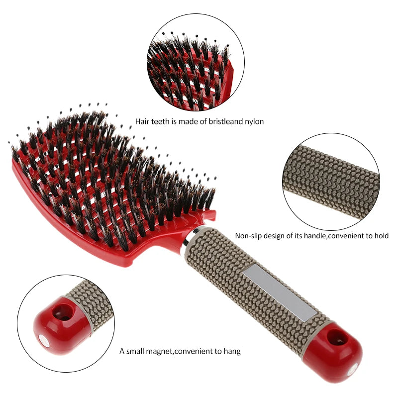 Detangle Hairbrush Women Wet Comb Hair Brush Professional Hair Brush Massage Comb Brush for Hair Hairdresser Hairdressing Tools eprolo