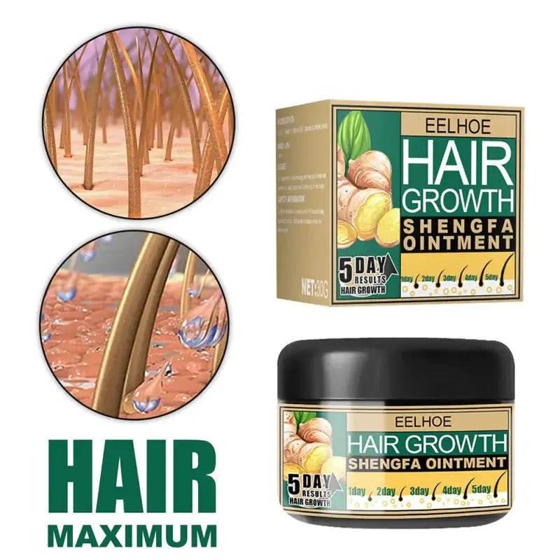 Hair Growth Cream Ointment Moisturizing Scalp Massage Hair - Afrotix
