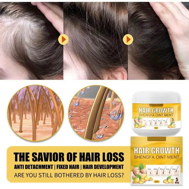 Hair Growth Cream Ointment Moisturizing Scalp Massage Hair - Afrotix